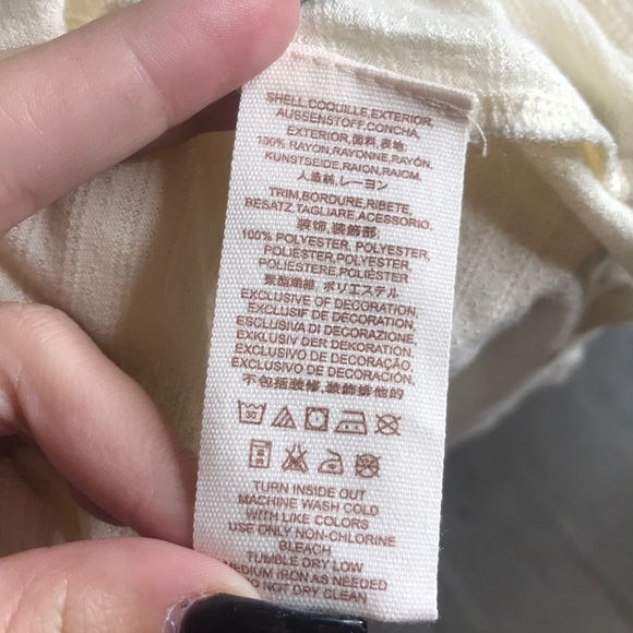 Free People white mesh lace long long sleeve top - Picture 7 of 7